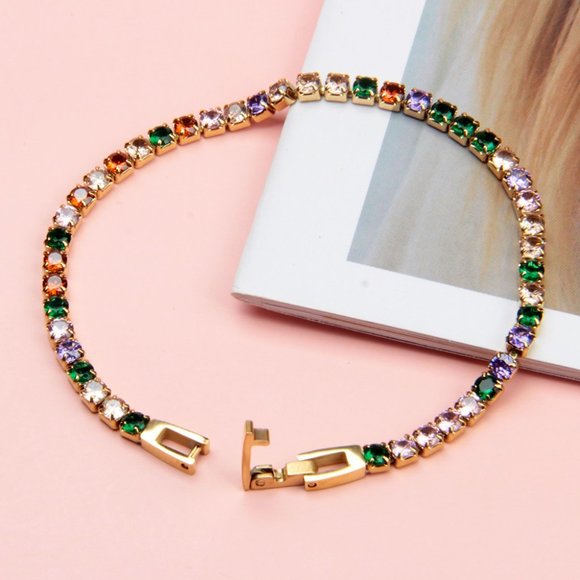 Fashion Jewelry accessories inlaid crystal stainless steel bracelet - Picture 5 of 15